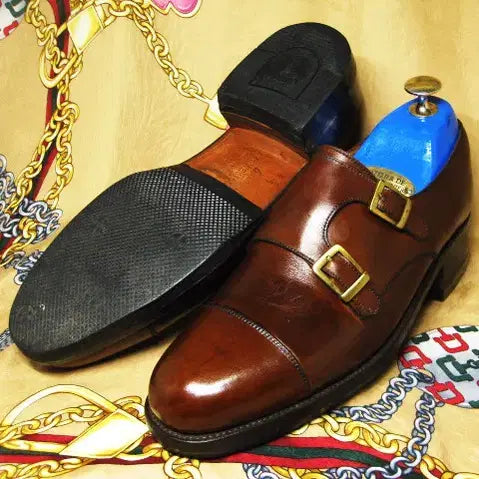 [BUNJANG] J.M. Weston Double Monk Strap Leather Shoes / 프랑스명품 제이엠 웨스통 카프 더블 몽크 스트렙 245