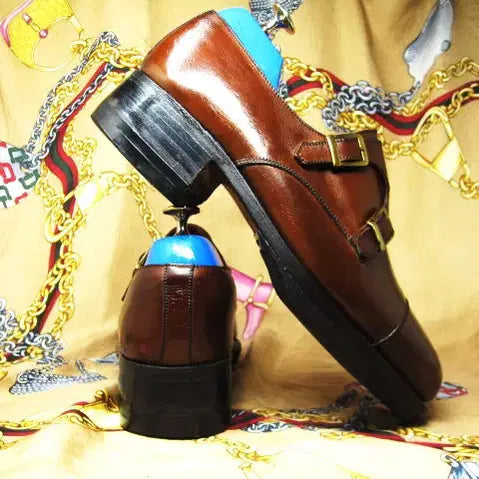 [BUNJANG] J.M. Weston Double Monk Strap Leather Shoes / 프랑스명품 제이엠 웨스통 카프 더블 몽크 스트렙 245