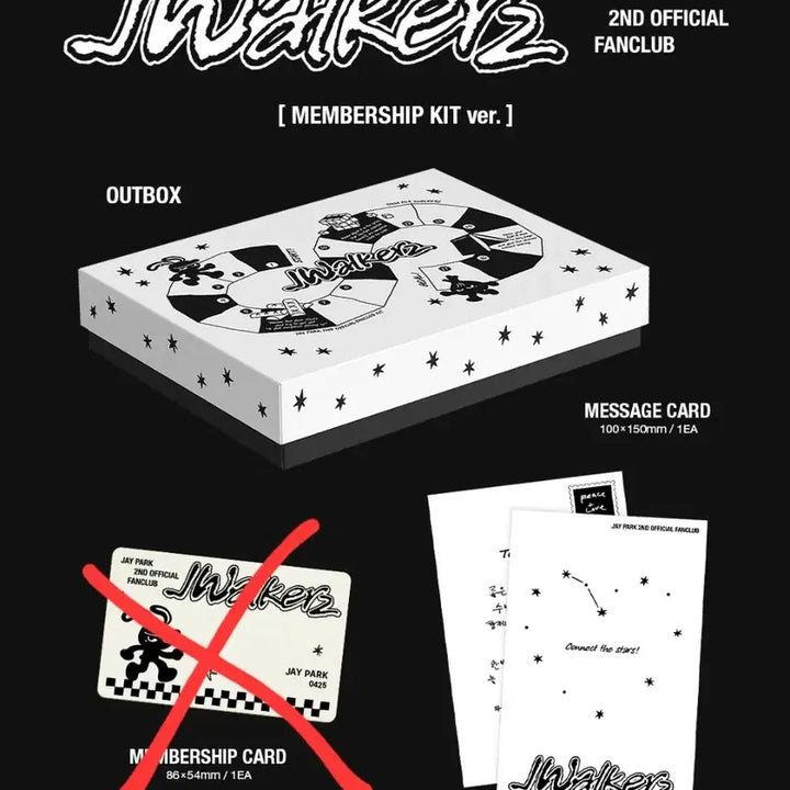 [BUNJANG] Jay Park JWalkerz 2nd Official Fanclub Kit / 박재범 공식 팬클럽 JWalkerz 2기 키트 미개봉 양도
