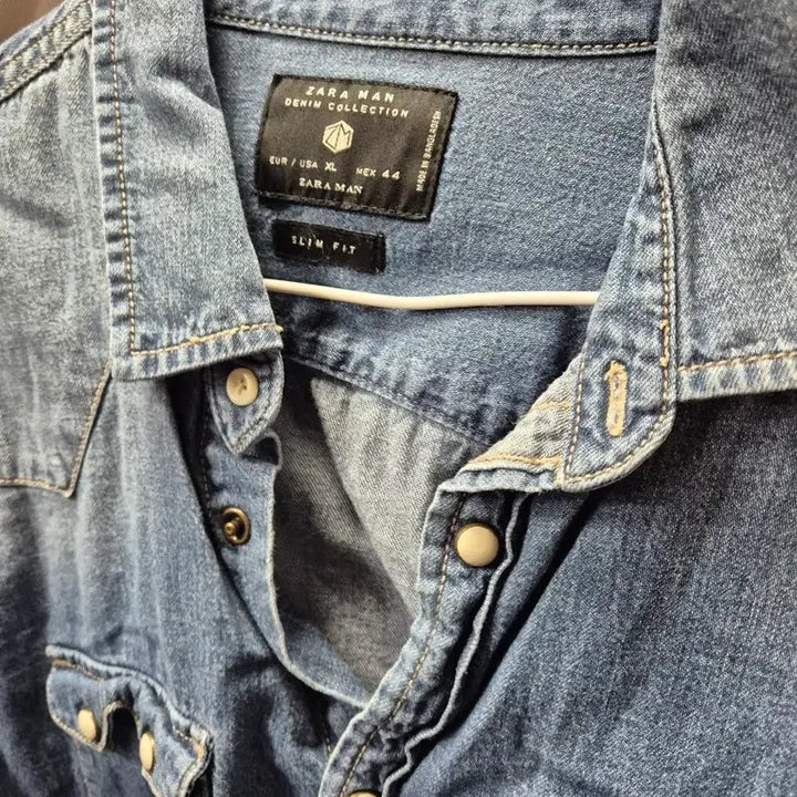 [BUNJANG] ZARA Denim Slim Fit Shirt (XL) / 자라 데님 셔츠 XL 슬림핏