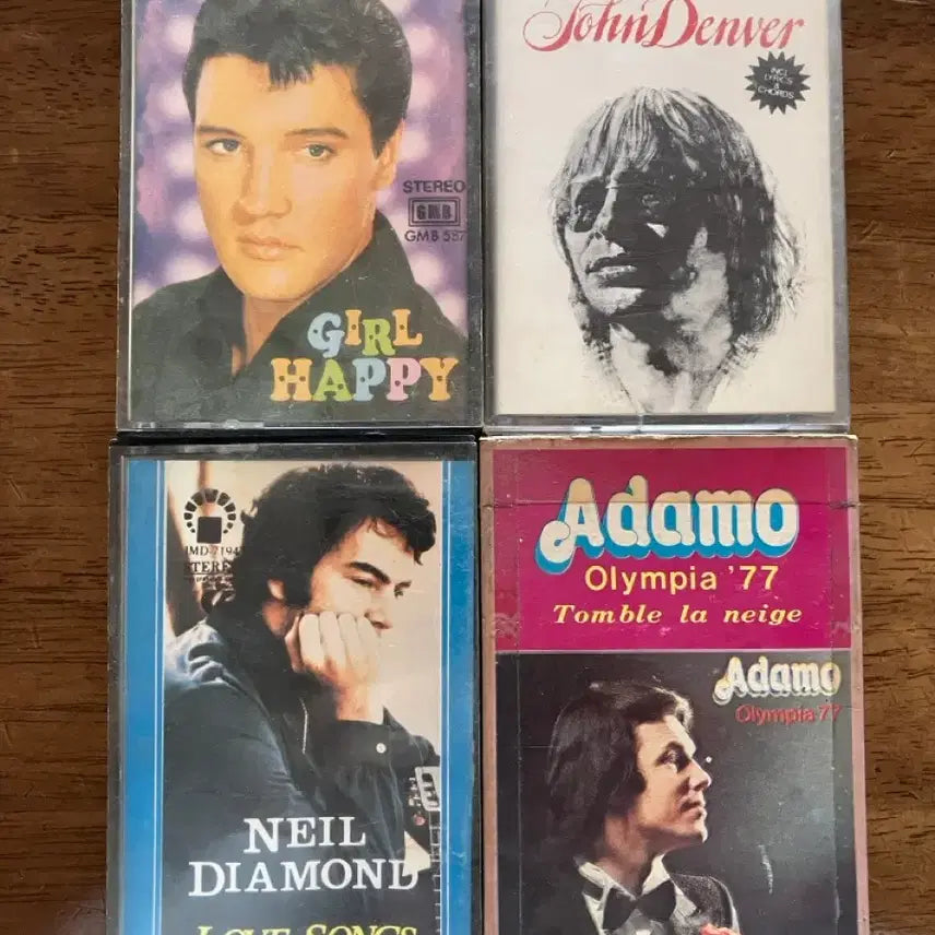 [BUNJANG] Various Artists Cassette Tape Bundle / 존 덴버/아다모/엘비스/닐 다이아몬드 테이프