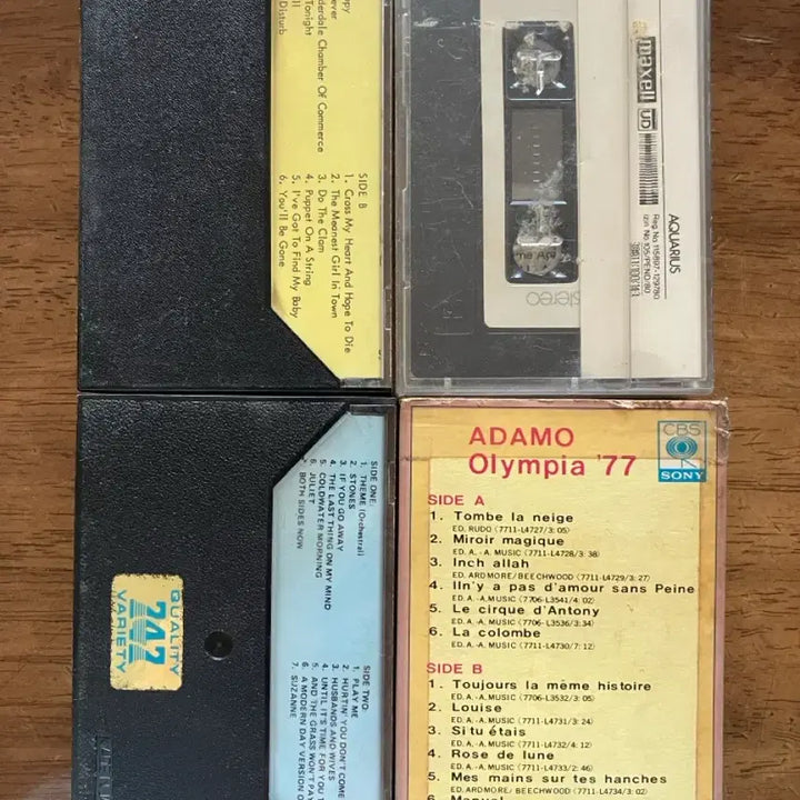 [BUNJANG] Various Artists Cassette Tape Bundle / 존 덴버/아다모/엘비스/닐 다이아몬드 테이프