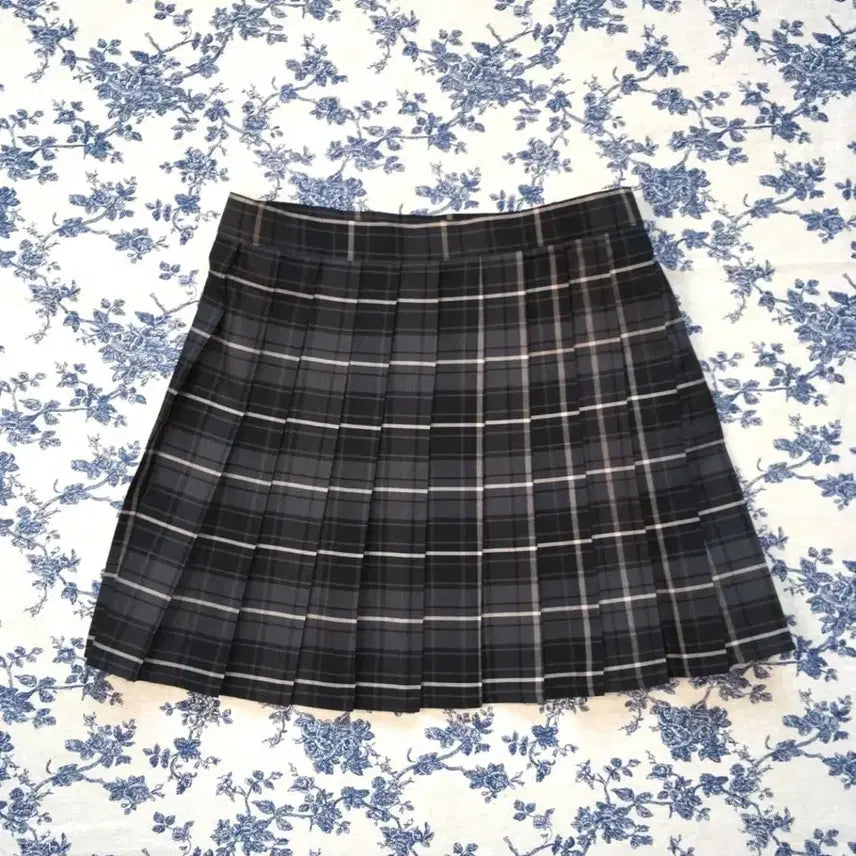 [BUNJANG] Vintage Japanese Check Pleated Skirt / 빈티지 일본 체크 플리츠 스커트