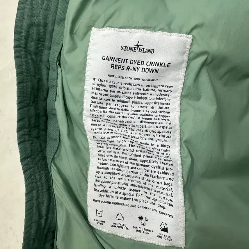 [BUNJANG] Stone Island Crinkle Reps Hooded Jacket (Navy) / 정품) M사이즈 22FW 스톤아일랜드 네이비 크링클랩스 패딩
