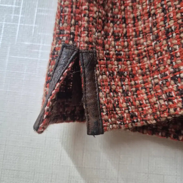[BUNJANG] Sisley Tweed Mini Skirt Brown Alpaca Blend / 시슬리 트위드 미니 스커트 브라운 모 알파카 혼방