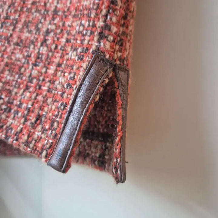 [BUNJANG] Sisley Tweed Mini Skirt Brown Alpaca Blend / 시슬리 트위드 미니 스커트 브라운 모 알파카 혼방