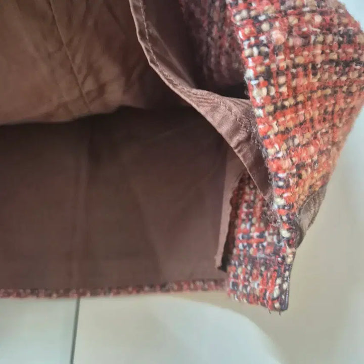 [BUNJANG] Sisley Tweed Mini Skirt Brown Alpaca Blend / 시슬리 트위드 미니 스커트 브라운 모 알파카 혼방