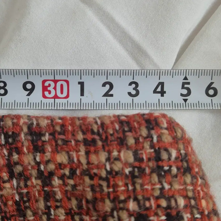 [BUNJANG] Sisley Tweed Mini Skirt Brown Alpaca Blend / 시슬리 트위드 미니 스커트 브라운 모 알파카 혼방