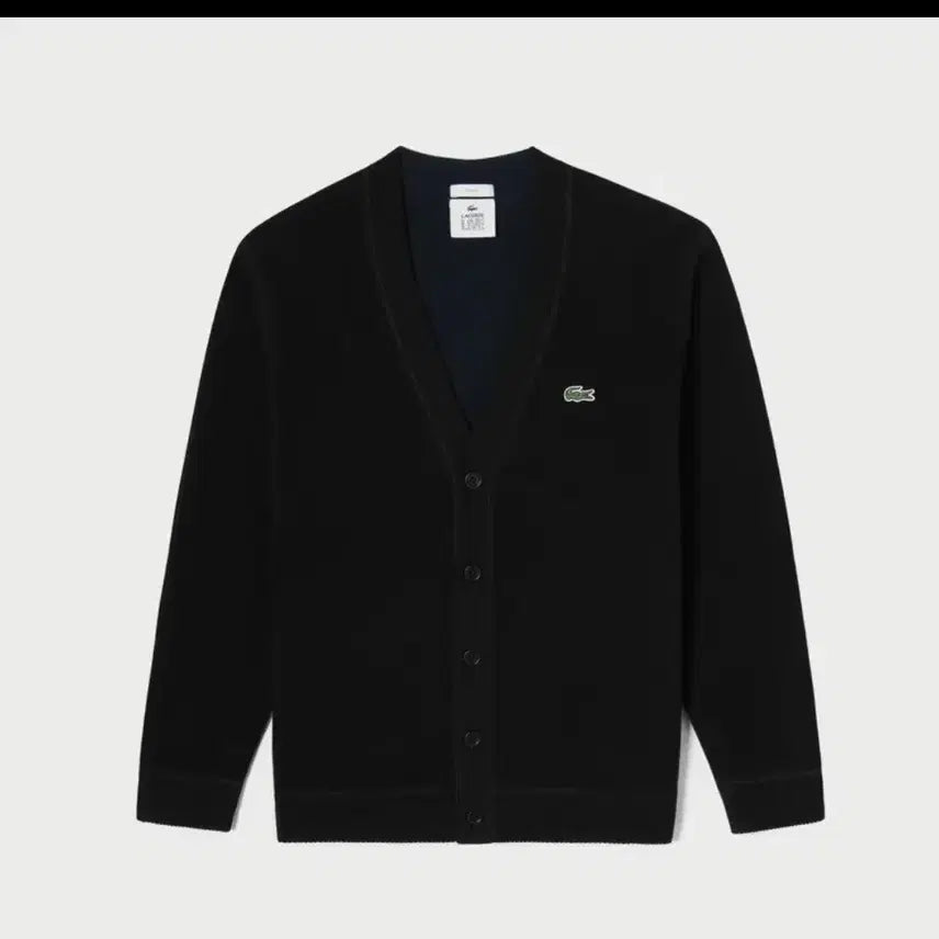 [BUNJANG] Lacoste Wool V-Neck Cardigan (S90) Unisex / 라코스테울 브이넥 가디건 S90 남여공용