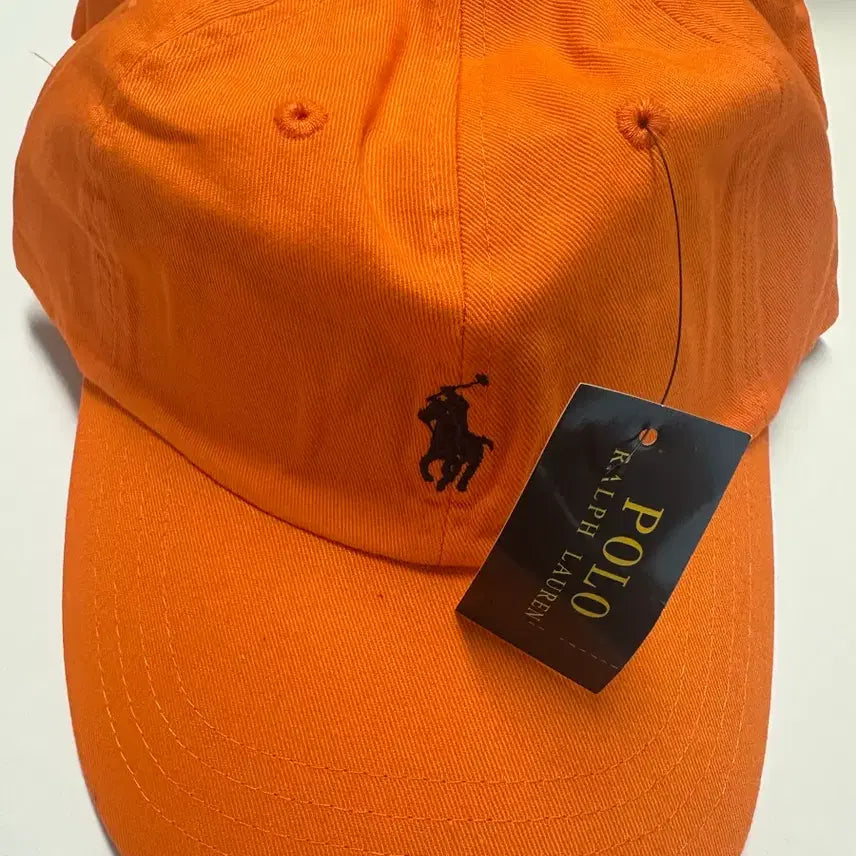 [BUNJANG] Polo Ralph Lauren Orange Ball Cap / 새상품 폴로 랄프로렌 볼캡 free
