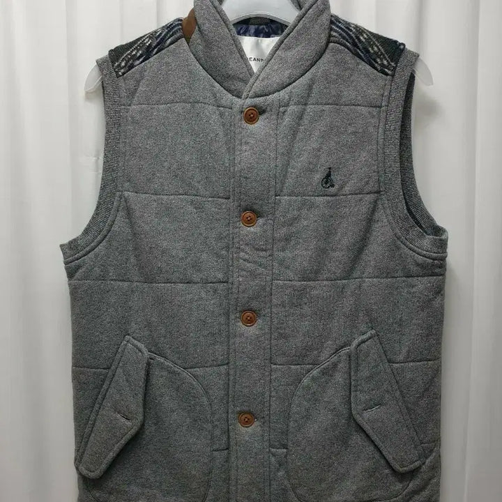[BUNJANG] Beanpole Gray Quilted Vest / 빈폴 그레이 퀼팅 조끼 패딩 베스트 100사이즈