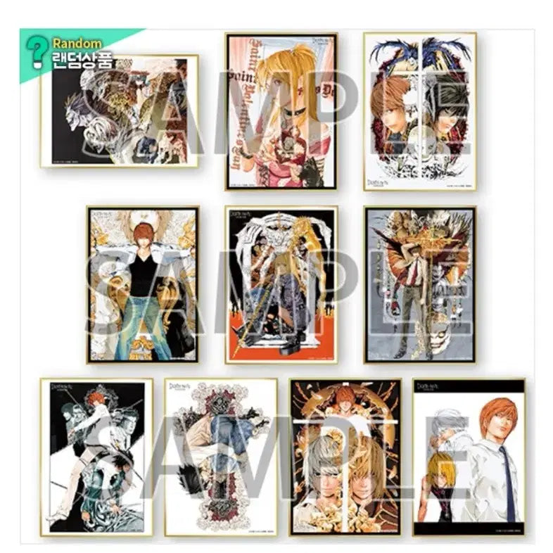 [BUNJANG] Death Note Original Artwork Exhibition Postcard Collection Part 1 Bundle Set / 데스노트 굿즈 원화전 미니 색지 컬렉션 1탄 일괄양도