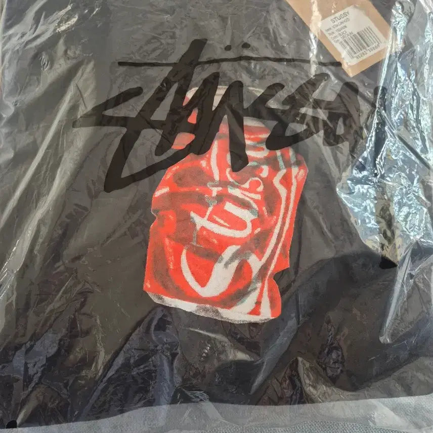 [BUNJANG] Stussy Soda Fleece Hoodie (Ivory/Black) / 무료배송 스투시 소다 기모  후드티 아이보리/블랙
