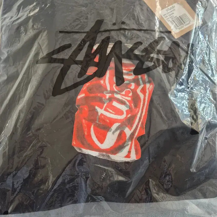 [BUNJANG] Stussy Soda Fleece Hoodie (Ivory/Black) / 무료배송 스투시 소다 기모  후드티 아이보리/블랙