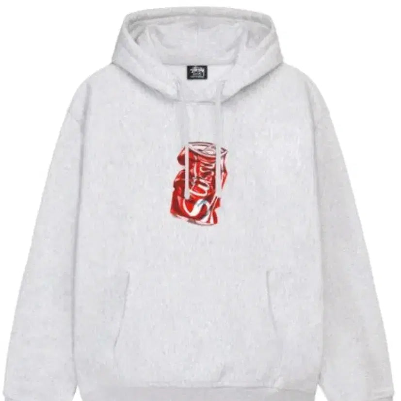 [BUNJANG] Stussy Soda Fleece Hoodie (Ivory/Black) / 무료배송 스투시 소다 기모  후드티 아이보리/블랙