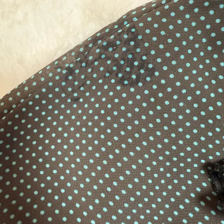 [BUNJANG] Vintage Mint Dot Lace Midi Skirt / 민트 도트 레이스 미디스커트