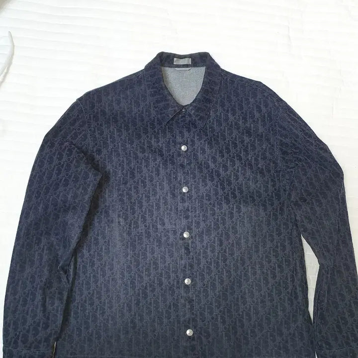 [BUNJANG] Dior 24FW Oblique Velvet Shirt Jacket (Size 48) / 백화점판 디올 24fw 오블리크 셔츠 벨벳 자켓 48사이즈
