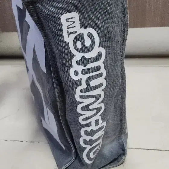 [BUNJANG] Off-White Canvas Tote Bag / 오프화이트 캔버스백 토드백