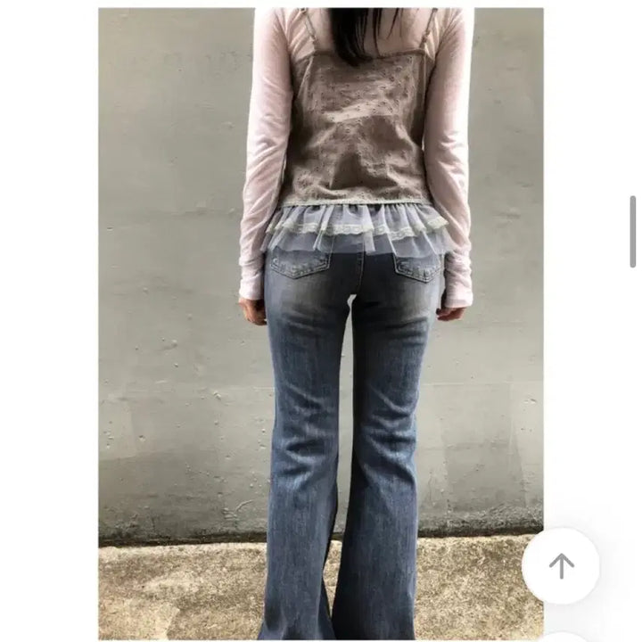 [BUNJANG] Green C Bootcut Denim Pants S / (새상품)그린씨 라인 부츠컷 데님팬츠 S