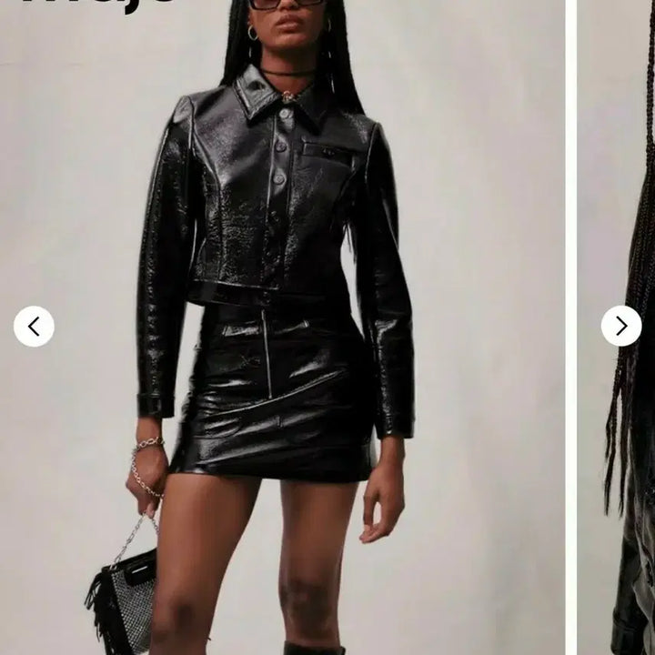 [BUNJANG] Maje Patent Jacket / 마쥬 페이던트 자켓