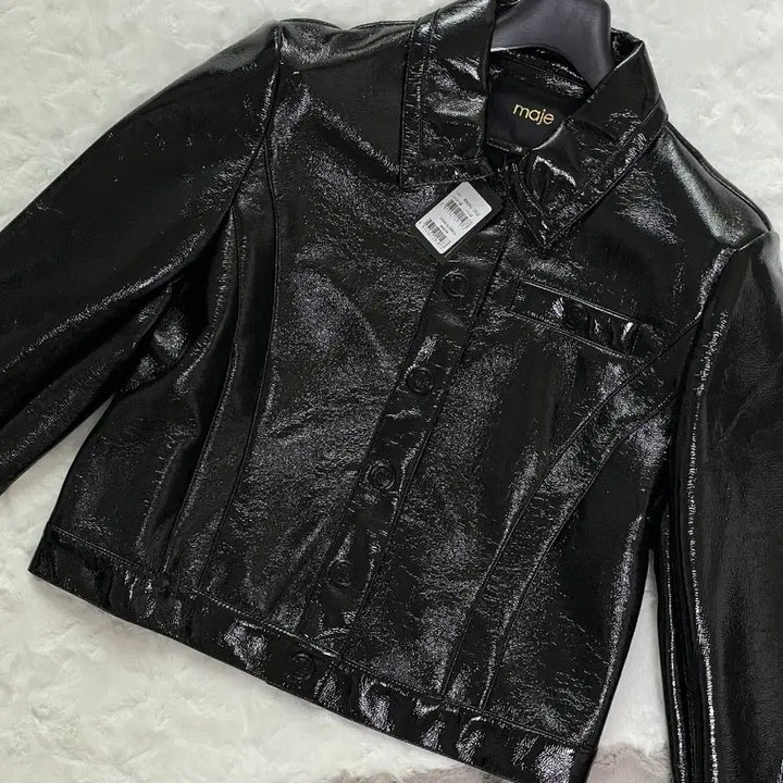 [BUNJANG] Maje Patent Jacket / 마쥬 페이던트 자켓