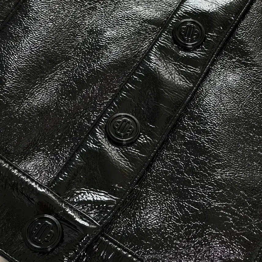 [BUNJANG] Maje Patent Jacket / 마쥬 페이던트 자켓