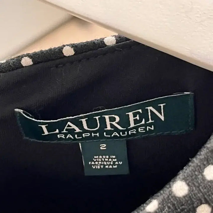 [BUNJANG] Ralph Lauren Black Dot Dress / [정품/새상품] 랄프로렌 블랙 도트 원피스
