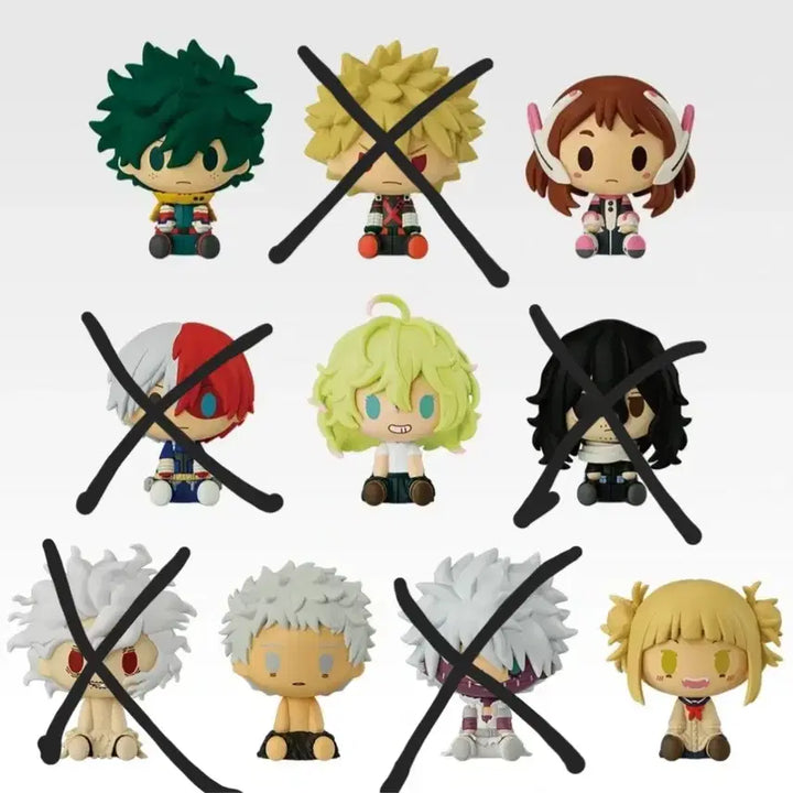 [BUNJANG] My Hero Academia Chocono 5-Piece Bundle Set / 미개봉 히어로 초코노코 미도리아 토가 하가쿠레 우라라카 올포원 5종일괄
