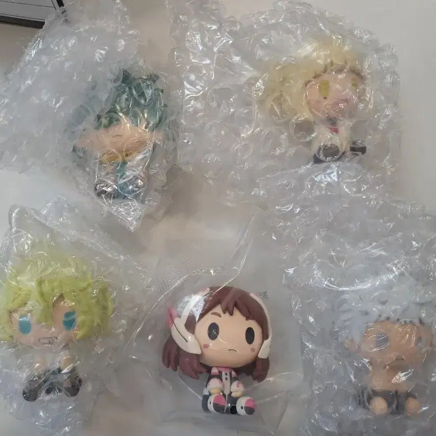 [BUNJANG] My Hero Academia Chocono 5-Piece Bundle Set / 미개봉 히어로 초코노코 미도리아 토가 하가쿠레 우라라카 올포원 5종일괄