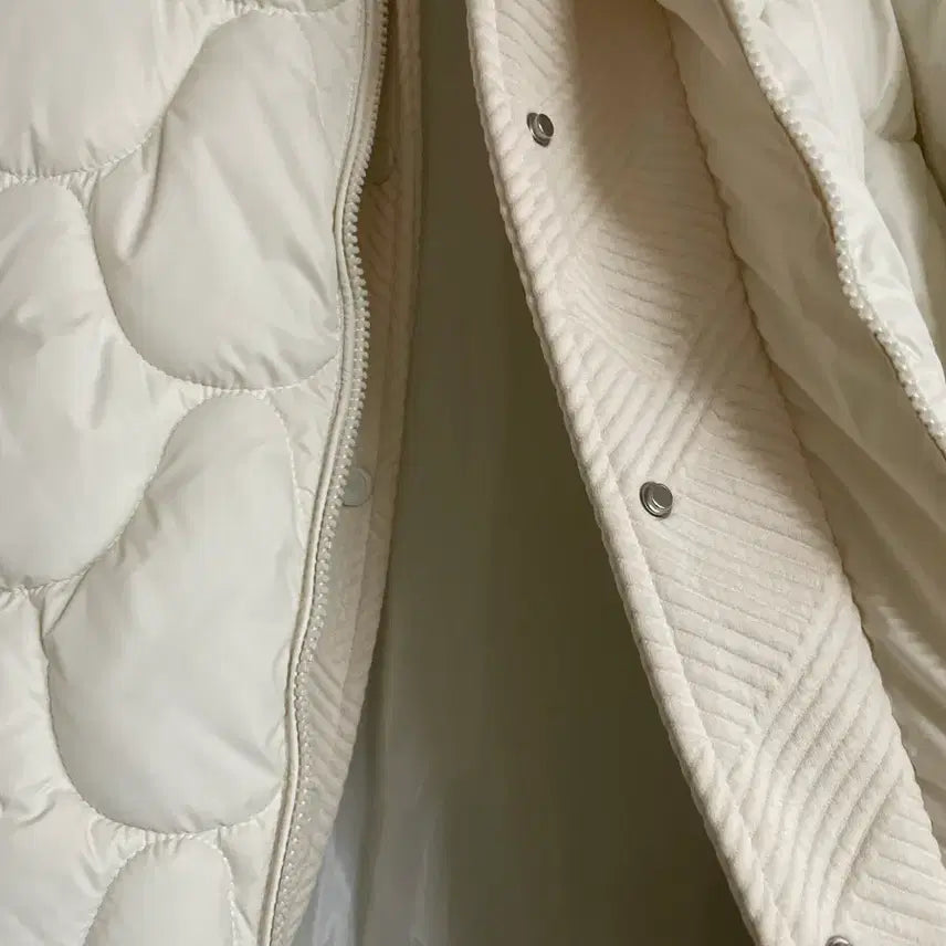 [BUNJANG] Ivory Short Padded Jumper / 아이보리 숏 패딩 점퍼