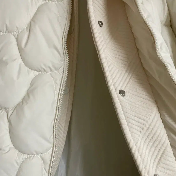 [BUNJANG] Ivory Short Padded Jumper / 아이보리 숏 패딩 점퍼