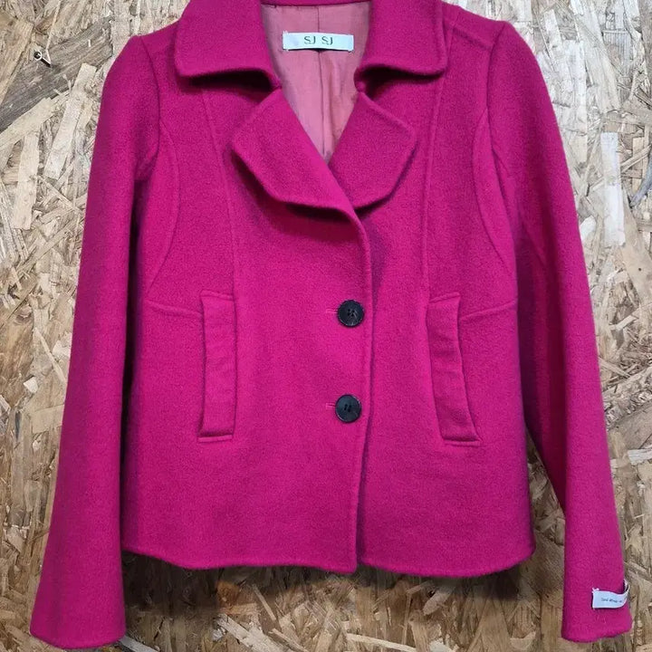 [BUNJANG] SJ SJ Wool Handmade Jacket (Pink) / SJ SJ 핸드메이드 울 자켓 (핑크)