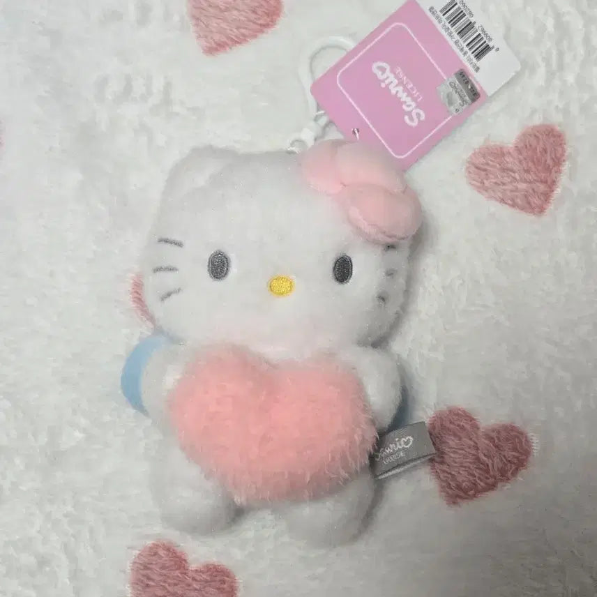 [BUNJANG] Sanrio Hello Kitty Heart Angel Keyring / 산리오 헬로키티 하트엔젤 인형 키링