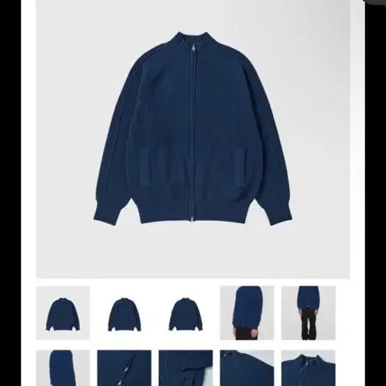 [BUNJANG] Walswild Movement Mock Neck Zip-up Knit / 월스와일무브먼트 집업니트 모크넥 [1]