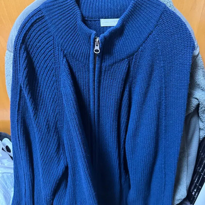 [BUNJANG] Walswild Movement Mock Neck Zip-up Knit / 월스와일무브먼트 집업니트 모크넥 [1]