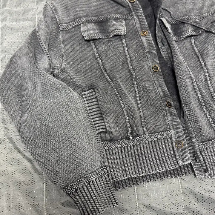 [BUNJANG] Pigment Hooded Cardigan Jacket / (새상품)피그먼트 후드 가디건 자켓