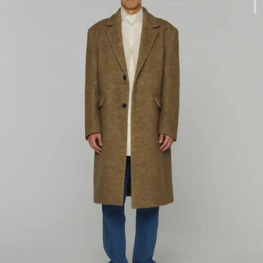 [BUNJANG] Amomento Brown Hairly Coat / 아모멘토 헤어리 코트 브라운/사이즈 다운 및 판매