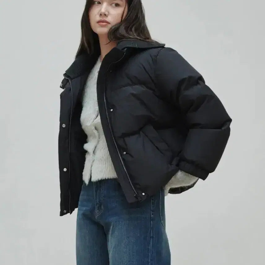 [BUNJANG] Female Short Duck Down Padded Jacket (S Size) / 플랙 여자 숏패딩 덕다운 (s사이즈)