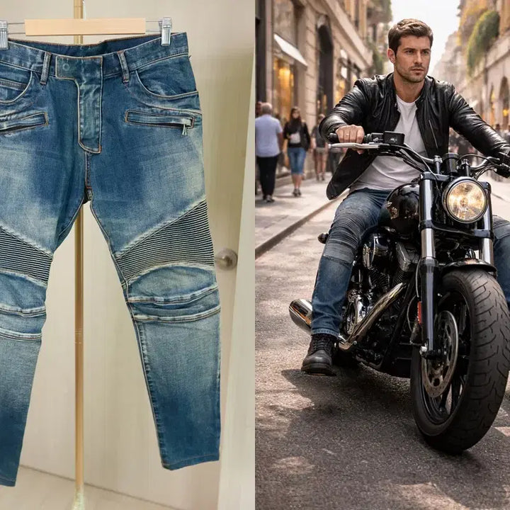 [BUNJANG] Balmain Denim Biker Jeans / 꾸민 척 안 했는데 멋은 다 나유, 발망 데님