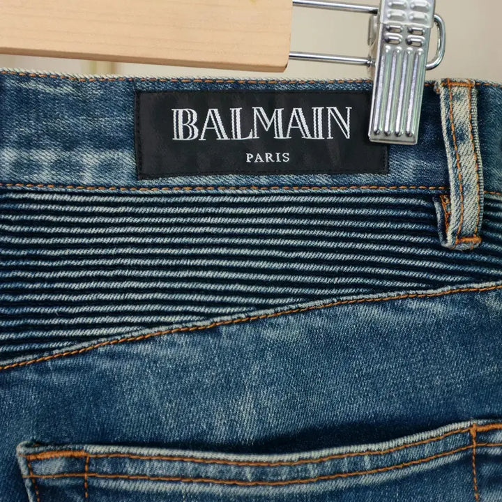 [BUNJANG] Balmain Denim Biker Jeans / 꾸민 척 안 했는데 멋은 다 나유, 발망 데님