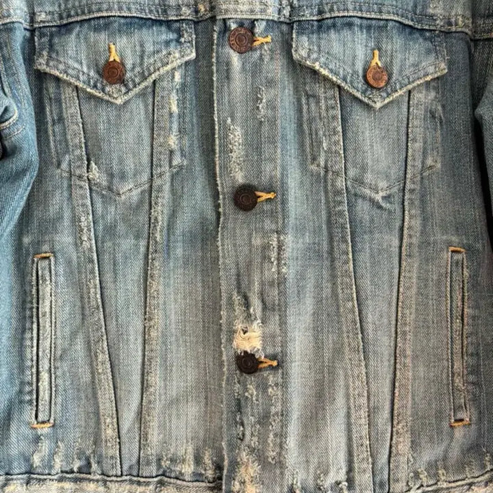[BUNJANG] Ralph Lauren Denim &amp; Supply Embroidered Denim Jacket / 랄프로렌 데님 앤 서플라이 데님 자수 자켓 여성 55~66사이즈 판매