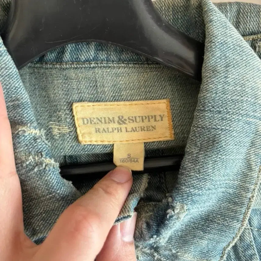 [BUNJANG] Ralph Lauren Denim &amp; Supply Embroidered Denim Jacket / 랄프로렌 데님 앤 서플라이 데님 자수 자켓 여성 55~66사이즈 판매
