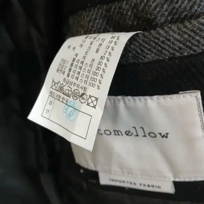 [BUNJANG] Customellow Wool Long Coat Brown (Size 95) / customellow 커스텀멜로우 모직 롱 코트 브라운 95사이즈