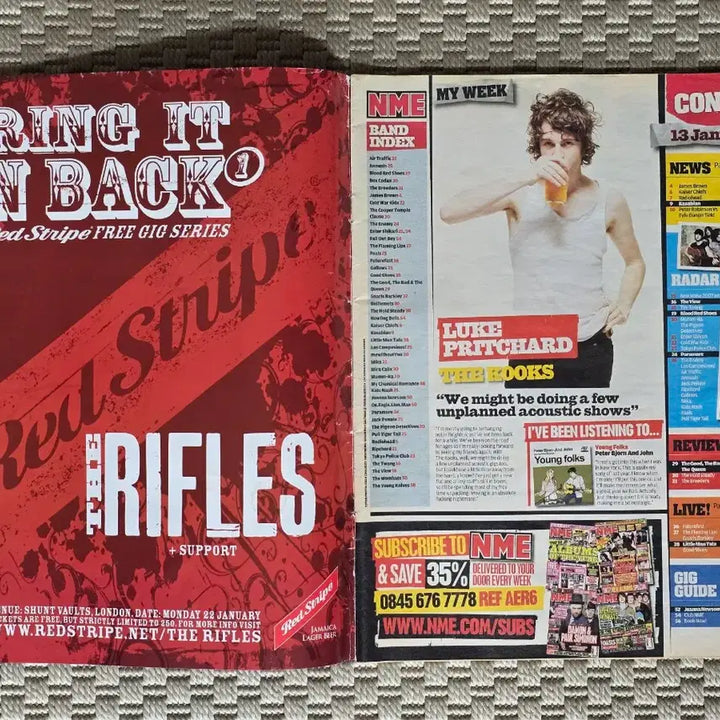 [BUNJANG] Oasis NME Magazine + Large Double-Sided Poster / 매거진 oasis 오아시스 NME + 대형 양면 포스터