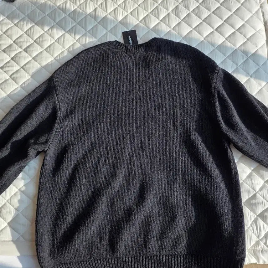 [BUNJANG] Supreme Contrast Logo Sweater Black XL / 슈프림 콘트라스트 로고 스웨터 블랙 XL 사이즈 판매합니다.