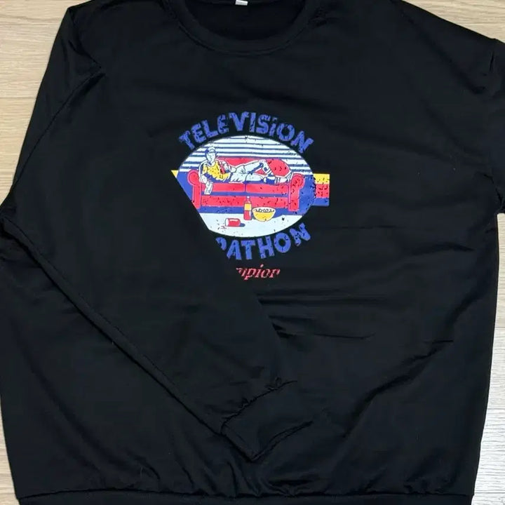 [BUNJANG] Black Oversized Crewneck Sweatshirt / 블랙맨투맨:새제품