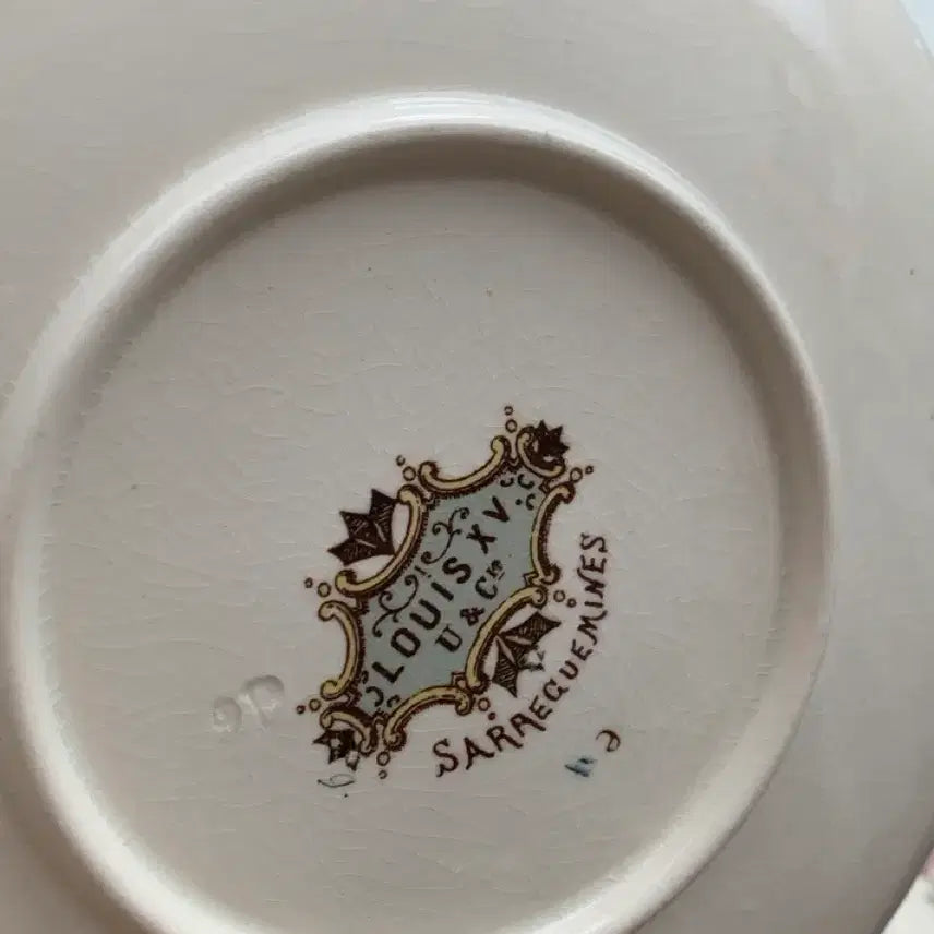[BUNJANG] U&amp;C Sarreguemines Antique French Plate Set / U&amp;CSarreguemines (살그민느) 앤틱 프랑스 사르규민 접시세트