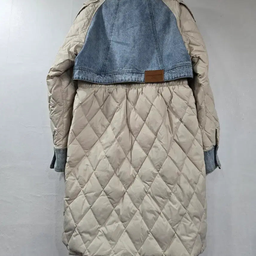 [BUNJANG] Unisex Long Duck Down Padded Jacket / 양털 데님 오리털 롱패딩