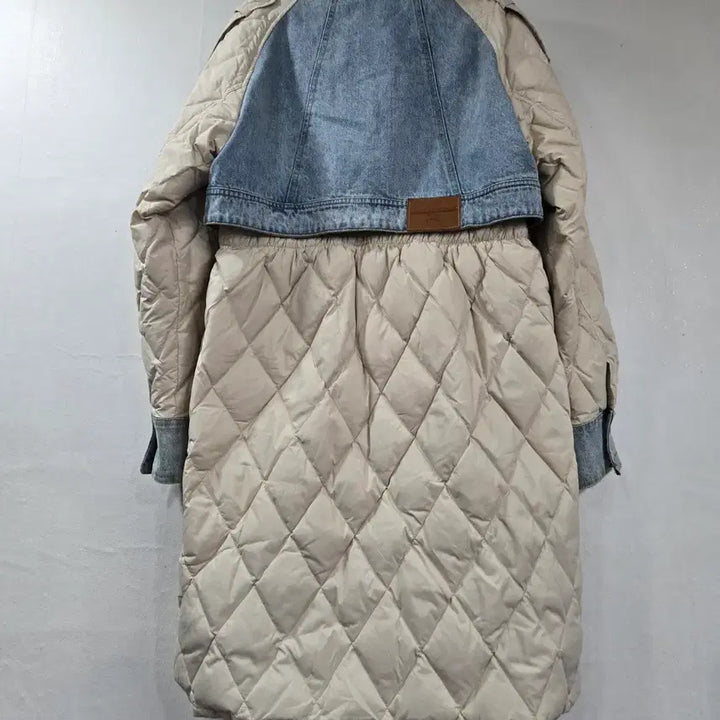 [BUNJANG] Unisex Long Duck Down Padded Jacket / 양털 데님 오리털 롱패딩