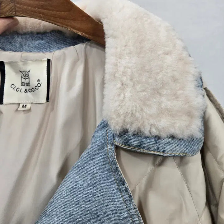 [BUNJANG] Unisex Long Duck Down Padded Jacket / 양털 데님 오리털 롱패딩